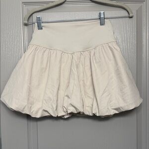 Aerie Cream Mini bubble Skirt